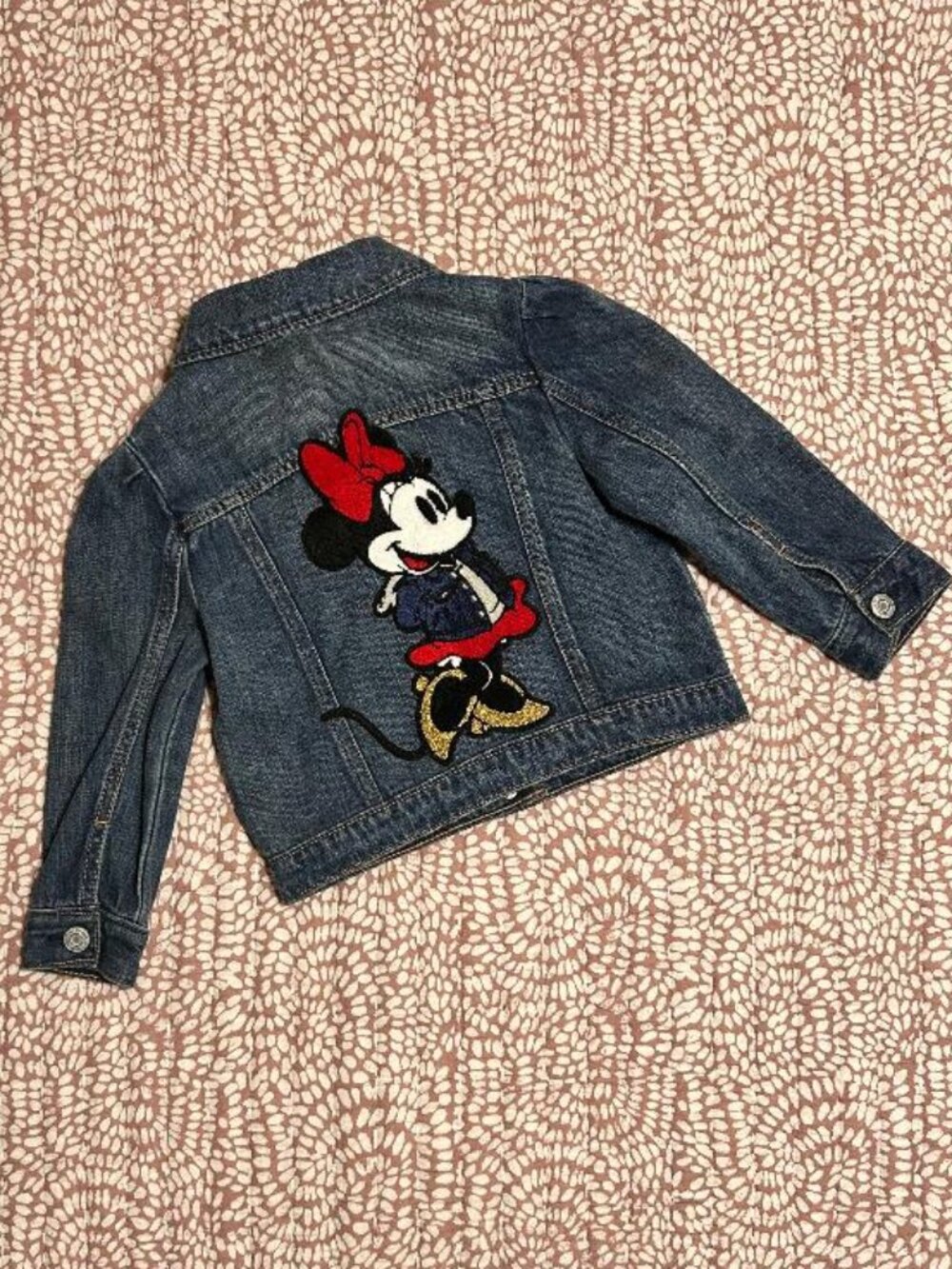 GAP x Disney Minnie Mouse Icon Denim Jacket Size 3T